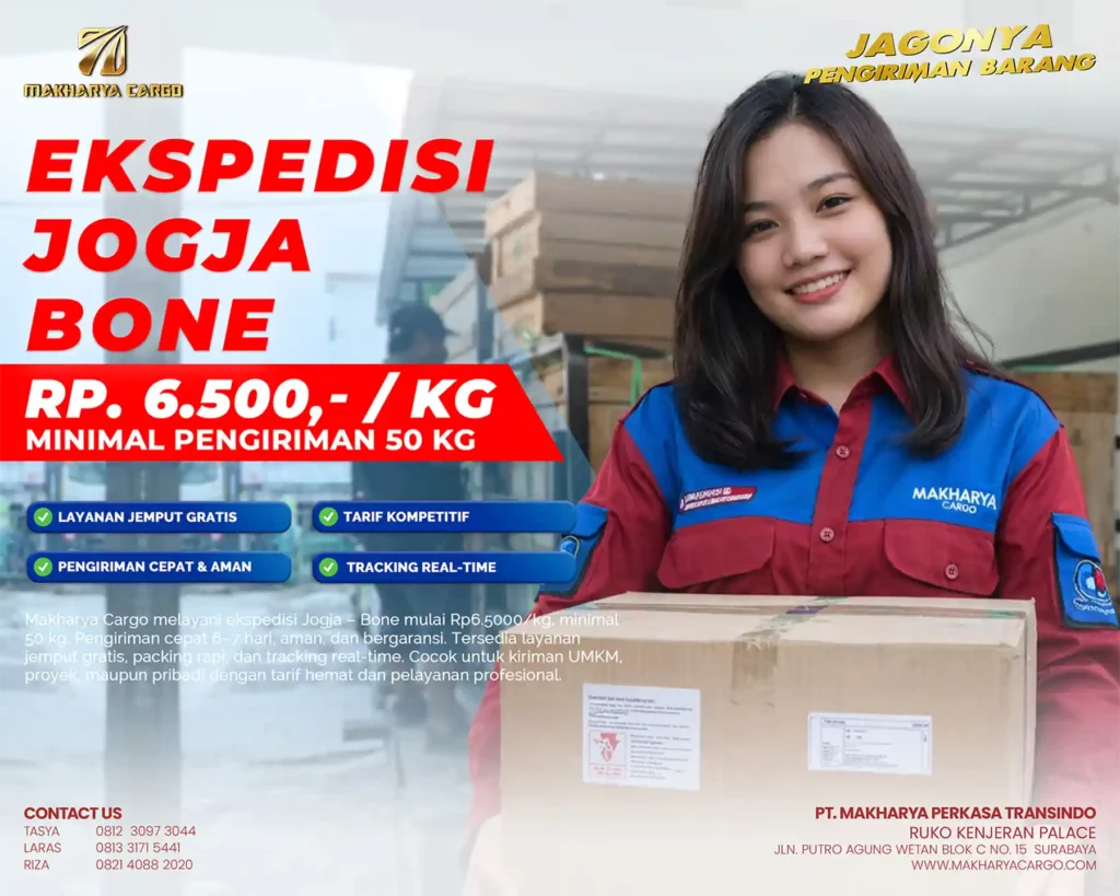 jasa pengiriman barang dari jogja bersama makharya cargo