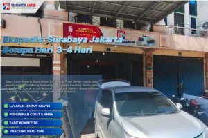 Cari tahu ekspedisi Surabaya Jakarta berapa hari dengan estimasi 3–4 hari, tarif Rp3.000/kg, minimum 50 kg