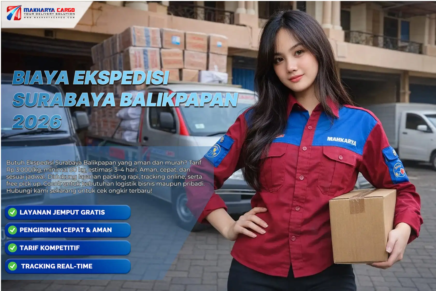Ilustrasi biaya ekspedisi surabaya balikpapan via laut dengan sistem perhitungan per kg