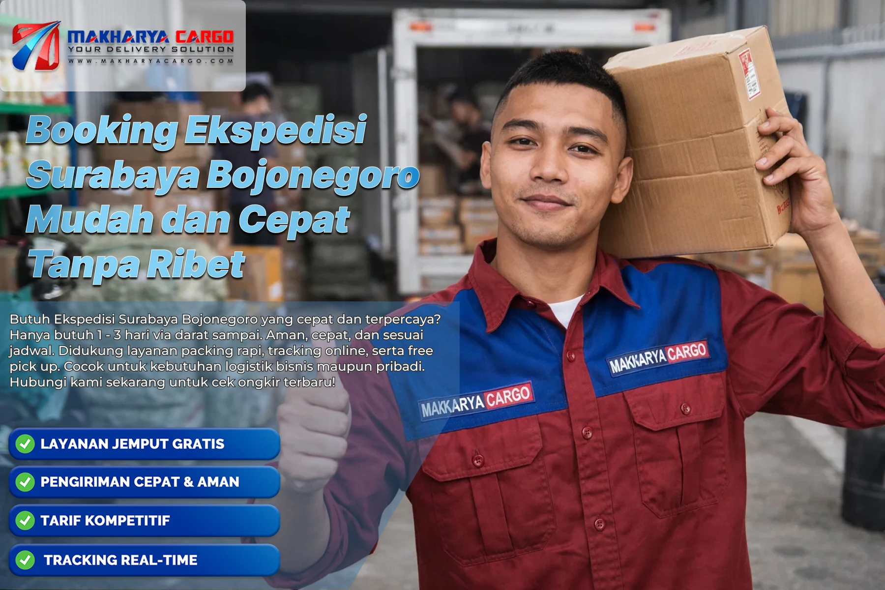 Proses booking ekspedisi Surabaya Bojonegoro melalui konfirmasi admin dan jadwal pickup