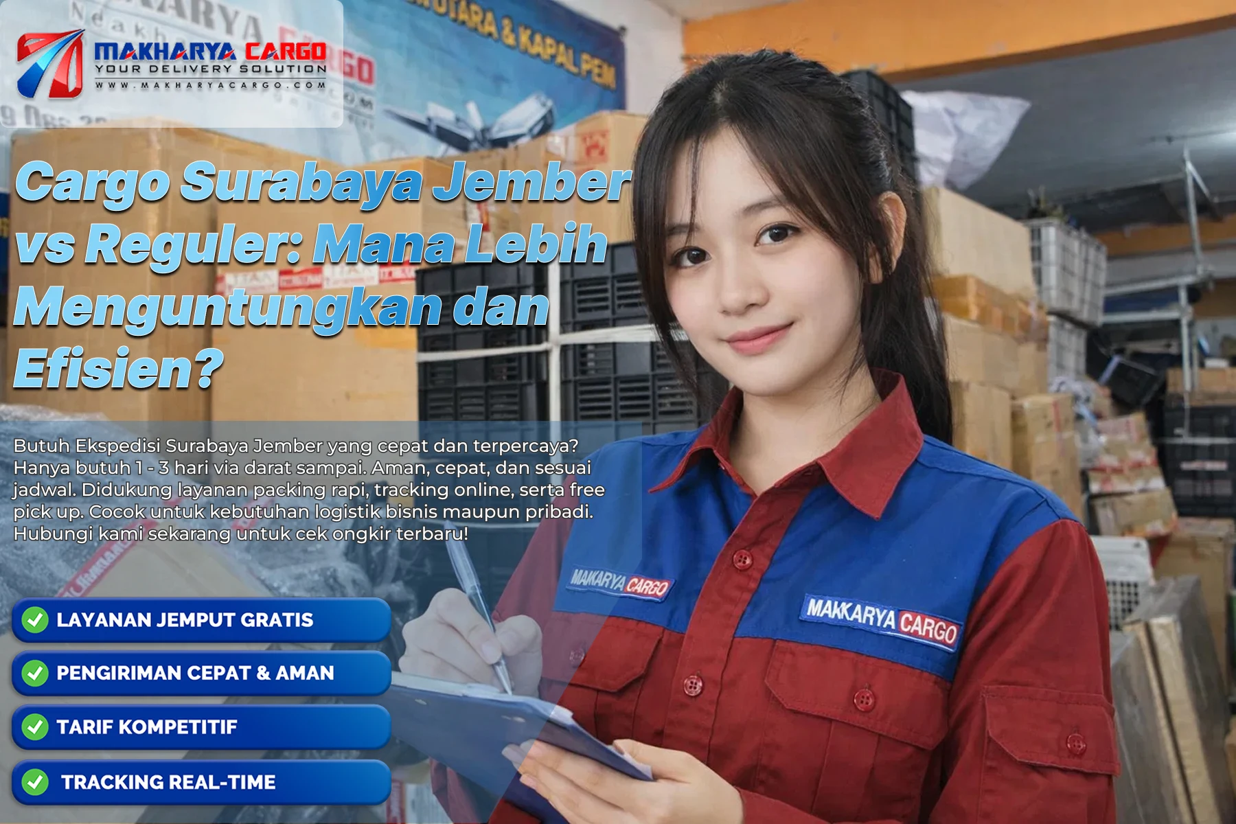 Ilustrasi proses pengiriman cargo Surabaya Jember untuk partai besar