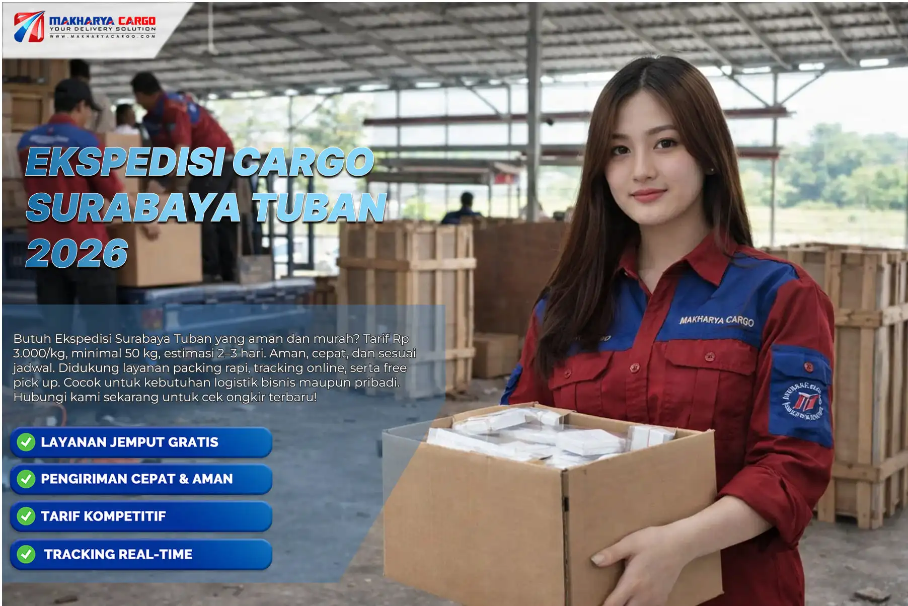 Cargo Surabaya Tuban untuk pengiriman barang berat industri