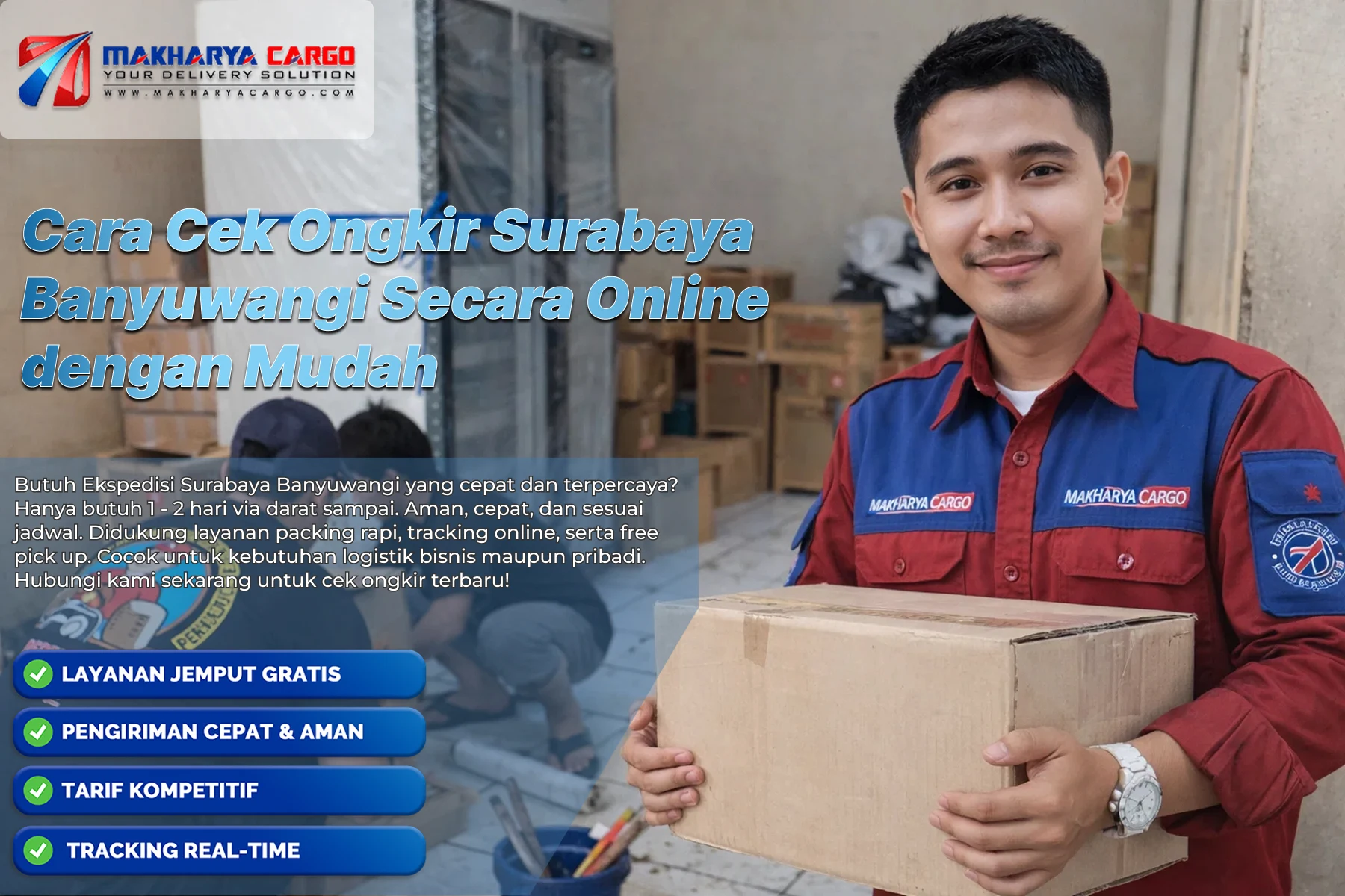 cek ongkir Surabaya Banyuwangi secara online