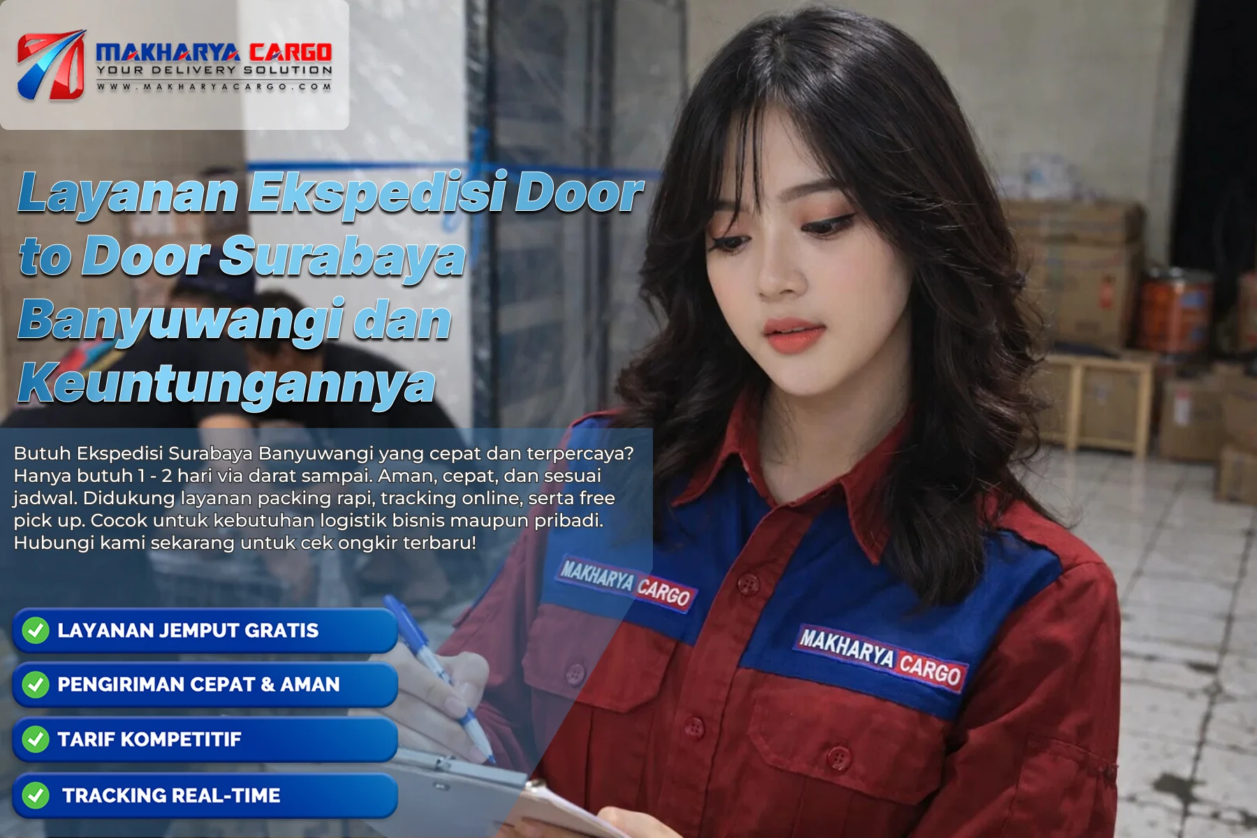 ekspedisi door to door Surabaya Banyuwangi dengan sistem antar langsung ke alamat tujuan