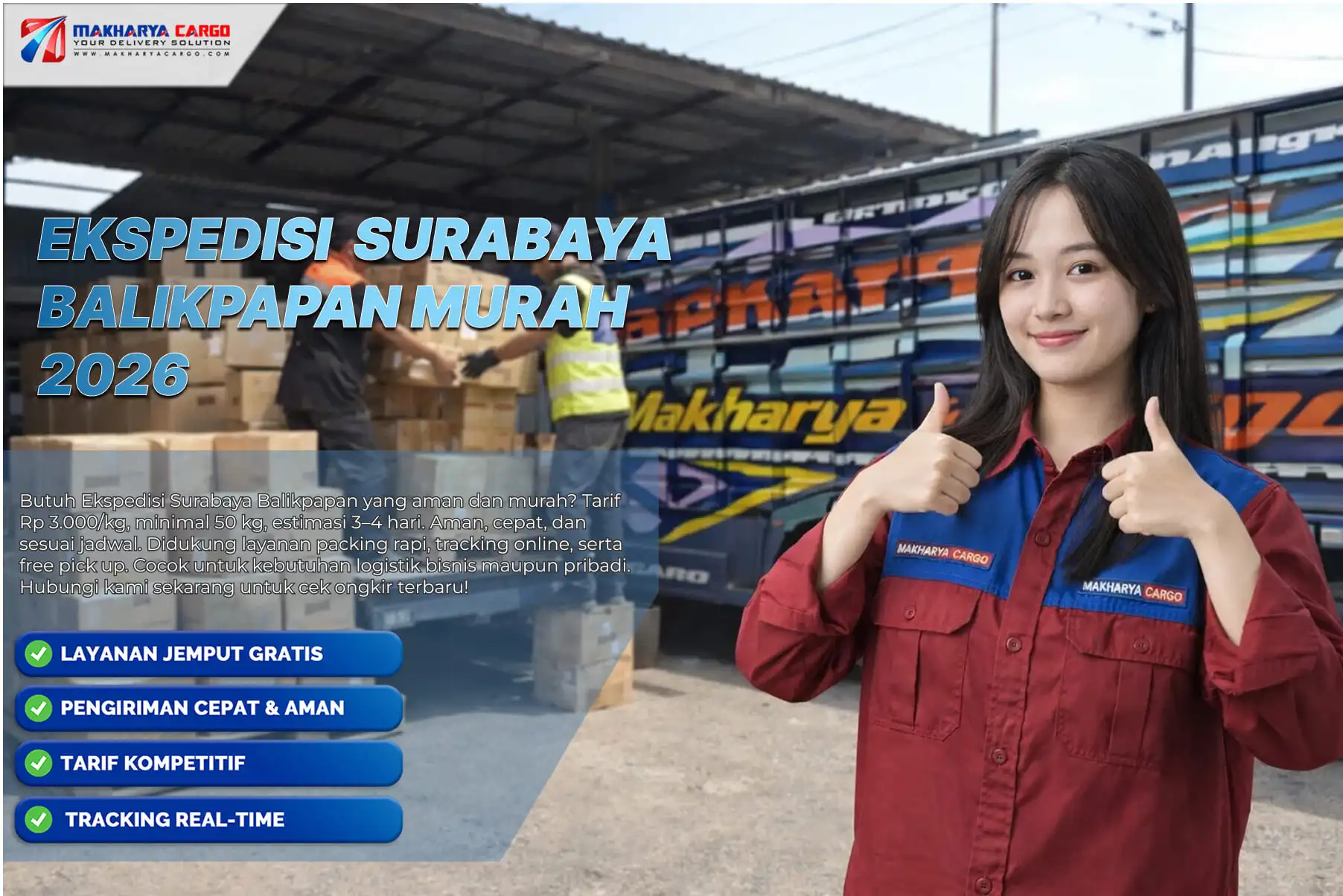 
ekspedisi surabaya balikpapan murah dengan sistem pengiriman aman
