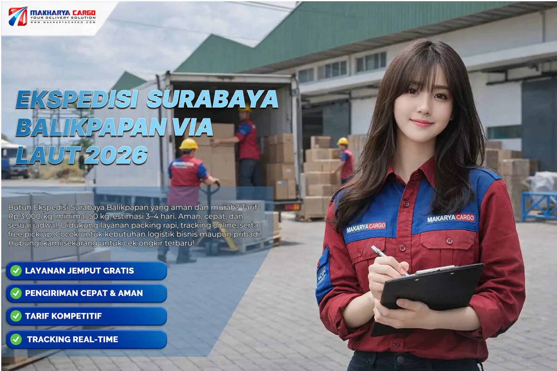 Proses ekspedisi surabaya balikpapan via laut menggunakan sistem kapal Roro
