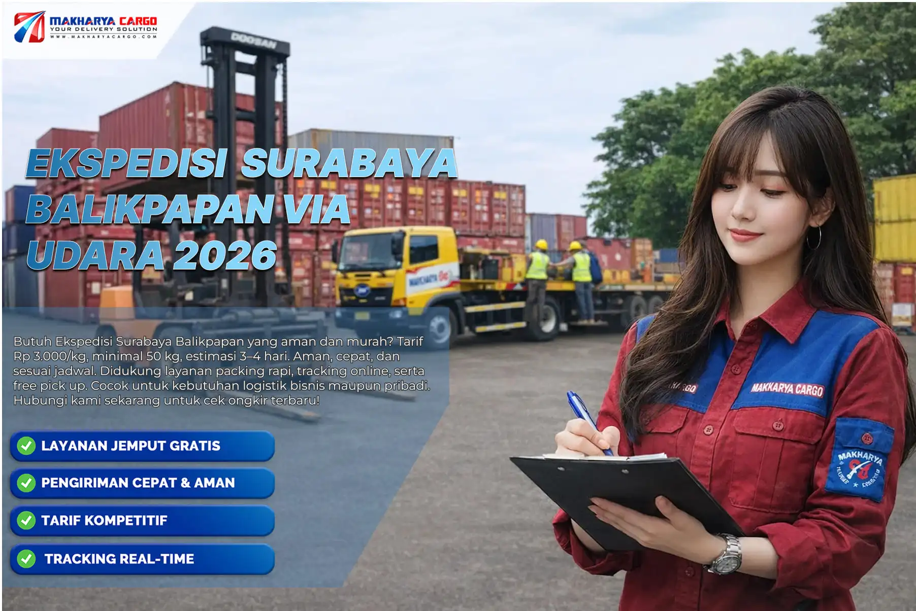 proses ekspedisi surabaya balikpapan via udara melalui kargo bandara