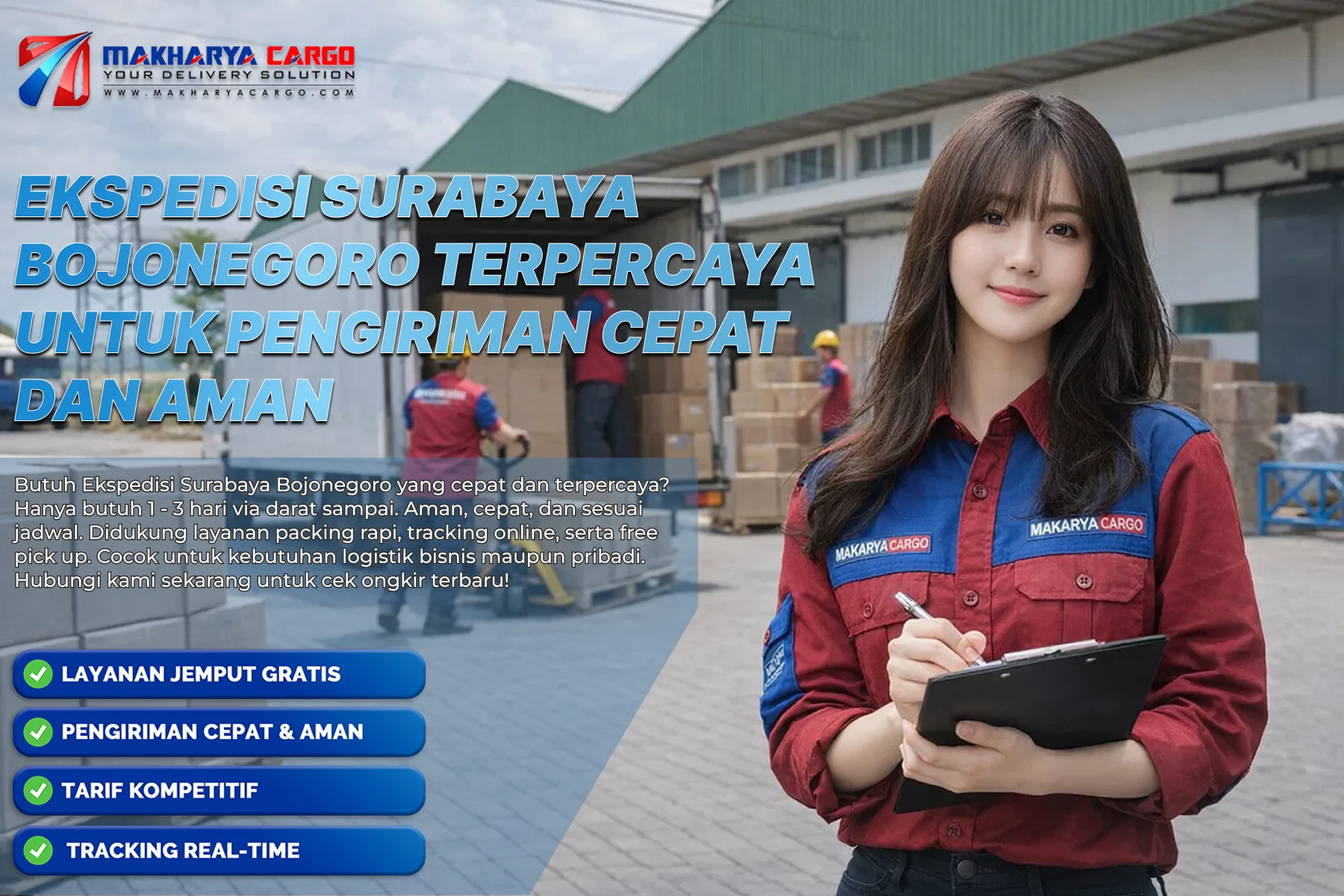 Ekspedisi Surabaya Bojonegoro cepat aman dan terpercaya rute darat