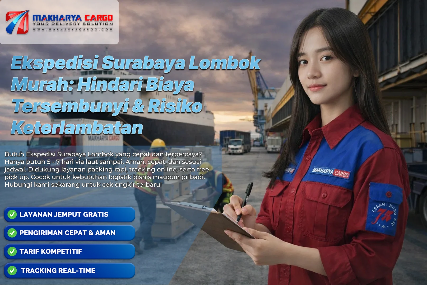 ekspedisi Surabaya Lombok murah dengan layanan door to door via laut