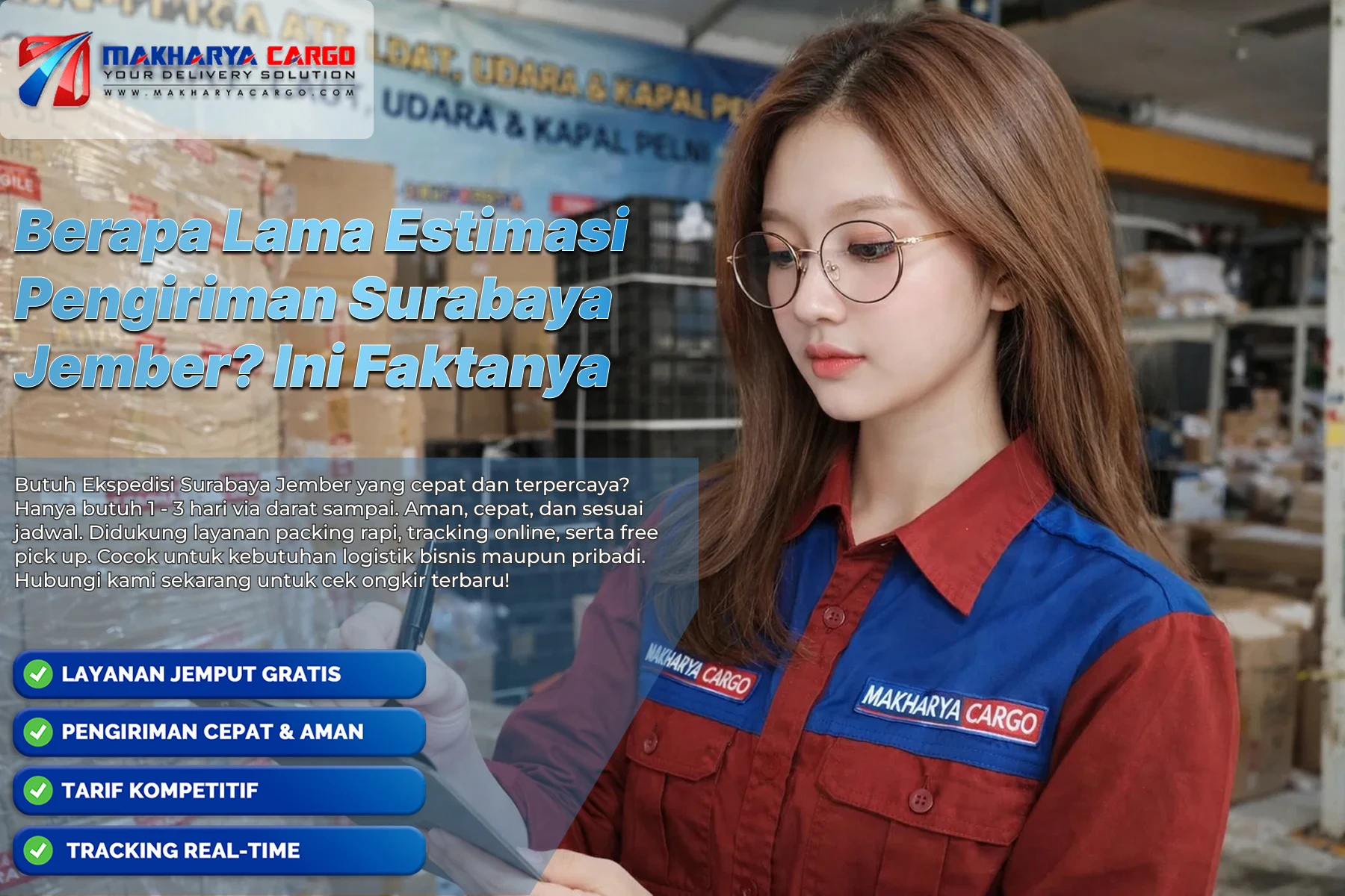 Diagram estimasi pengiriman Surabaya Jember menunjukkan durasi pengiriman reguler dan express secara lengkap