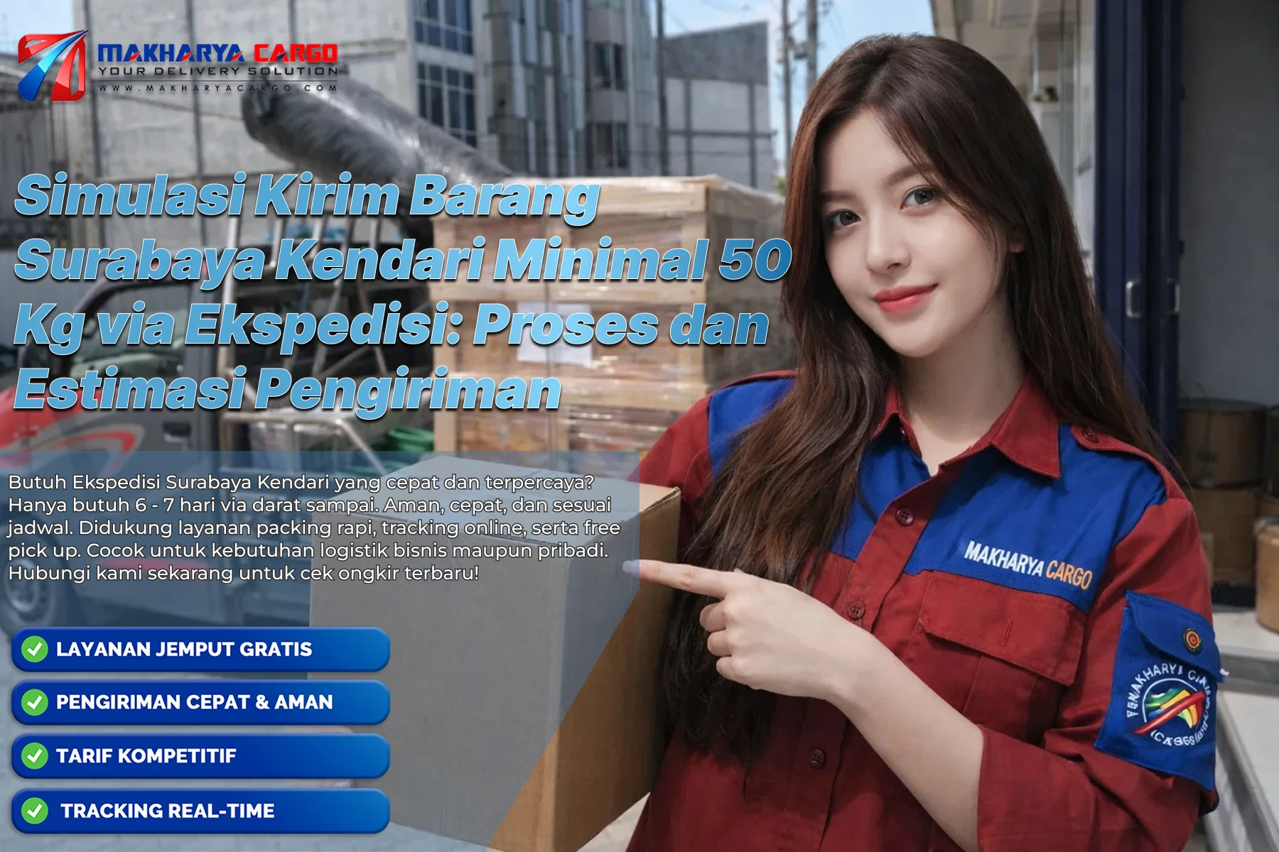 Kirim barang Surabaya Kendari minimal 50 kg via ekspedisi laut