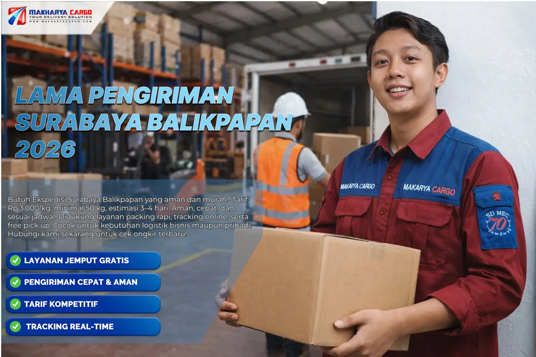 lama pengiriman surabaya balikpapan melalui jalur laut