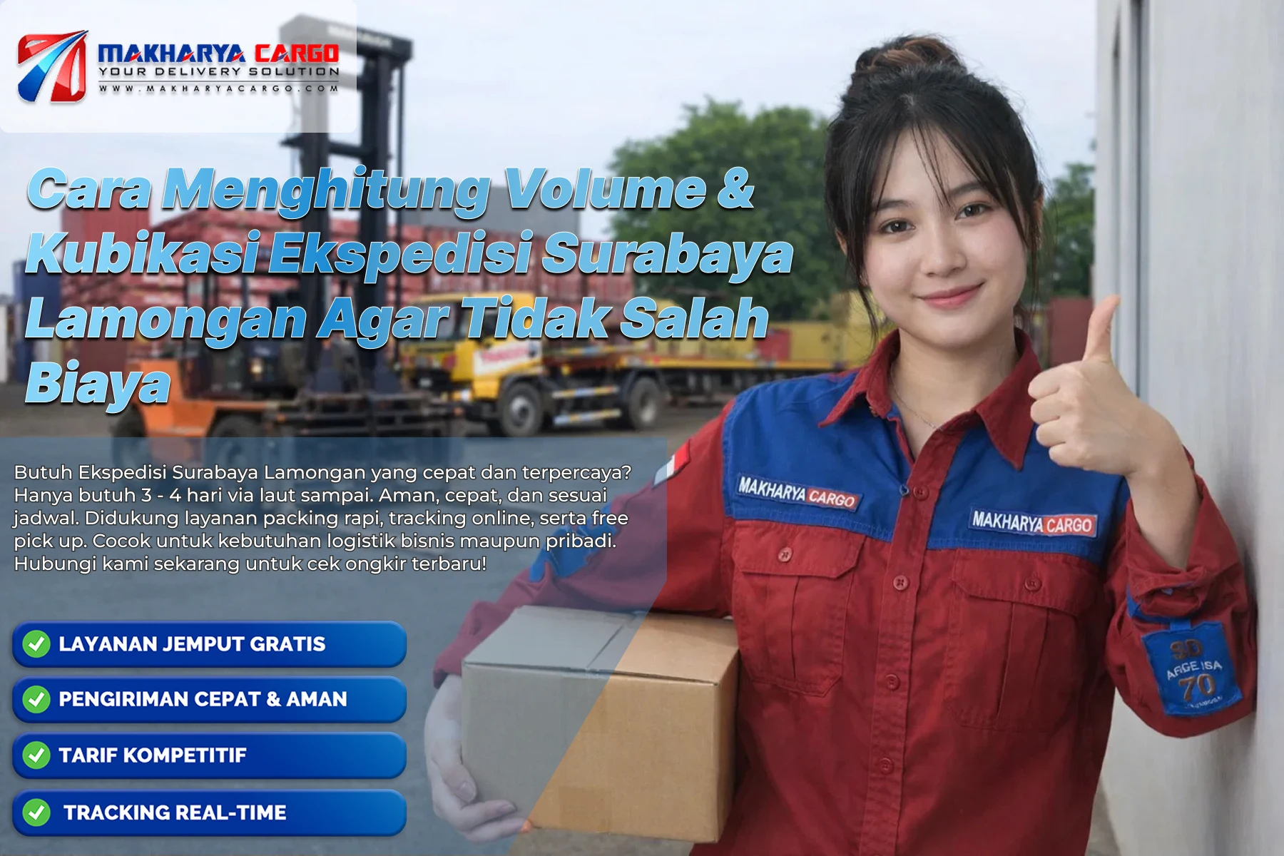 Proses layanan ekspedisi Surabaya Lamongan menggunakan armada cargo darat