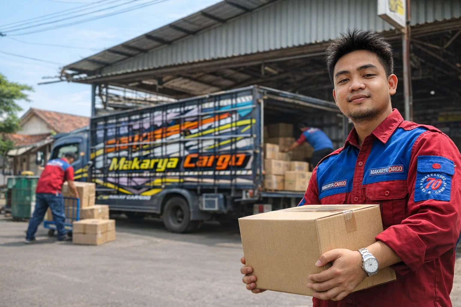 Contoh ongkir Surabaya Kendari berdasarkan berat aktual dan volumetrik.