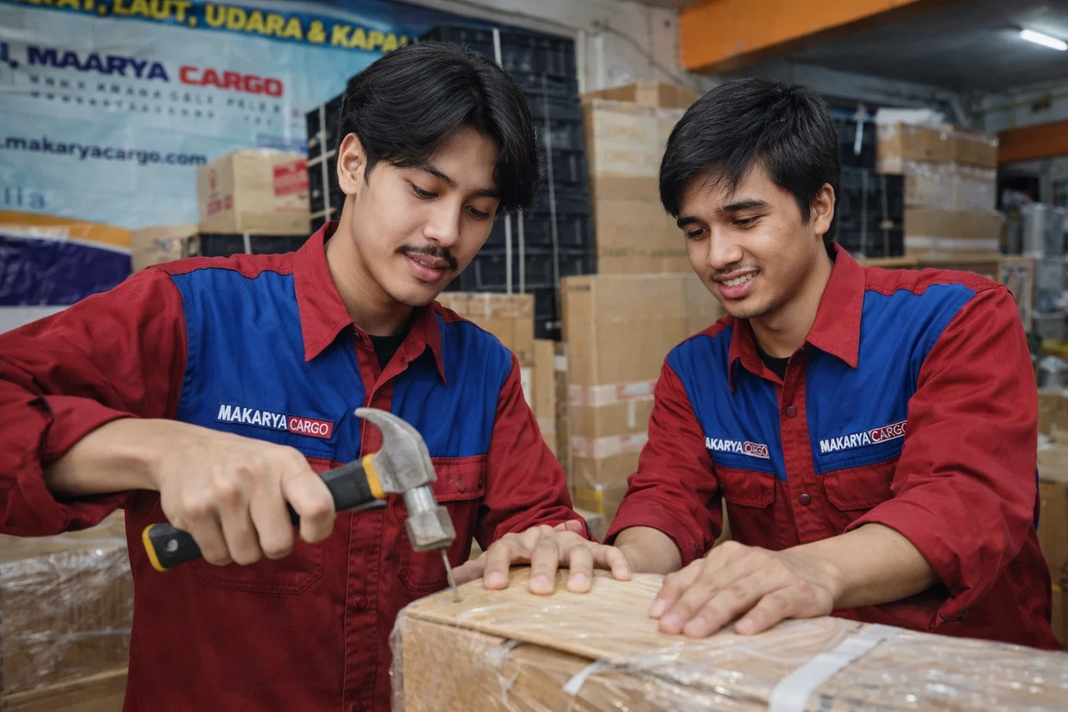 Packing kayu Surabaya Lamongan untuk pengiriman barang elektronik
