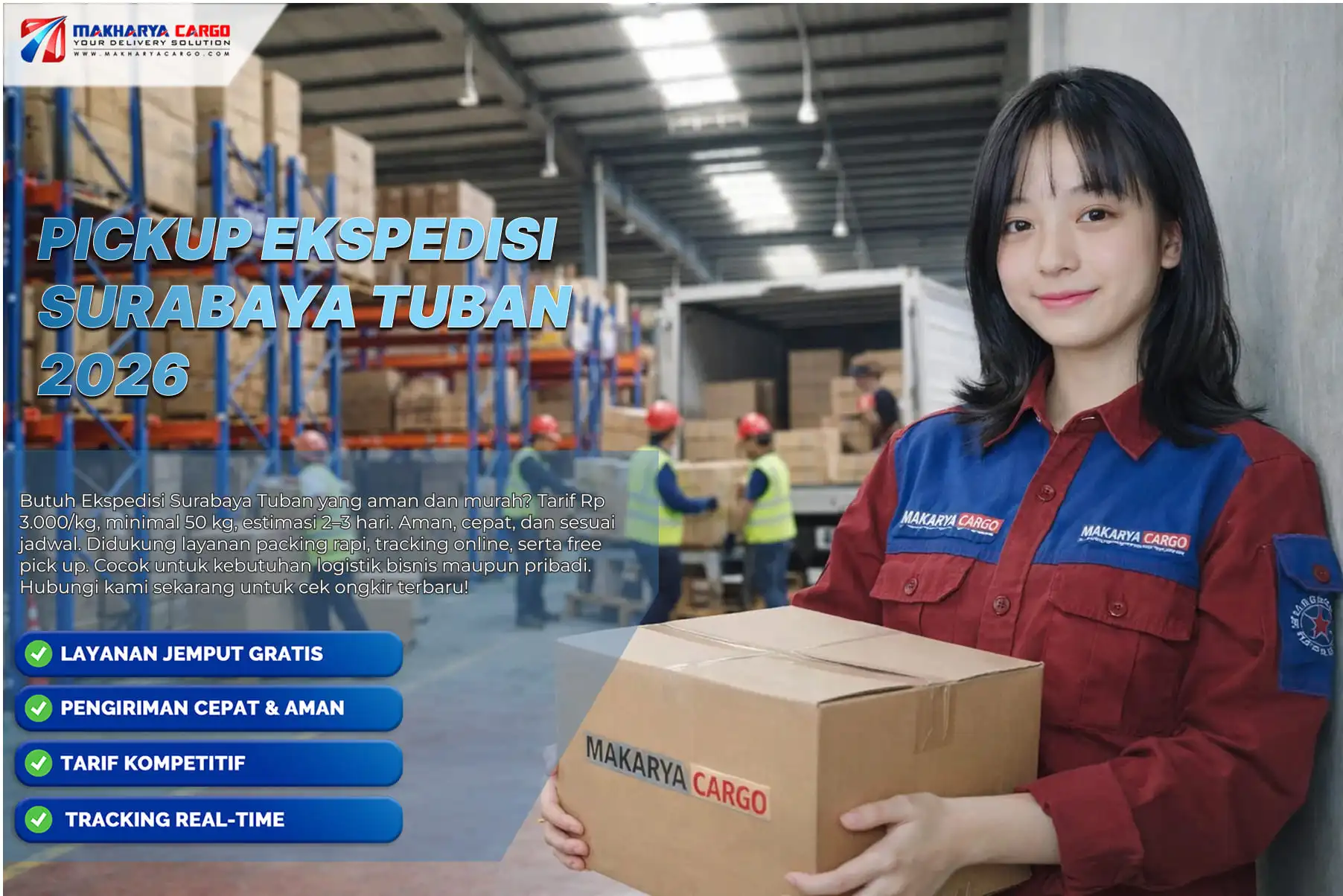 Pick up ekspedisi Surabaya Tuban dengan armada jemput barang
