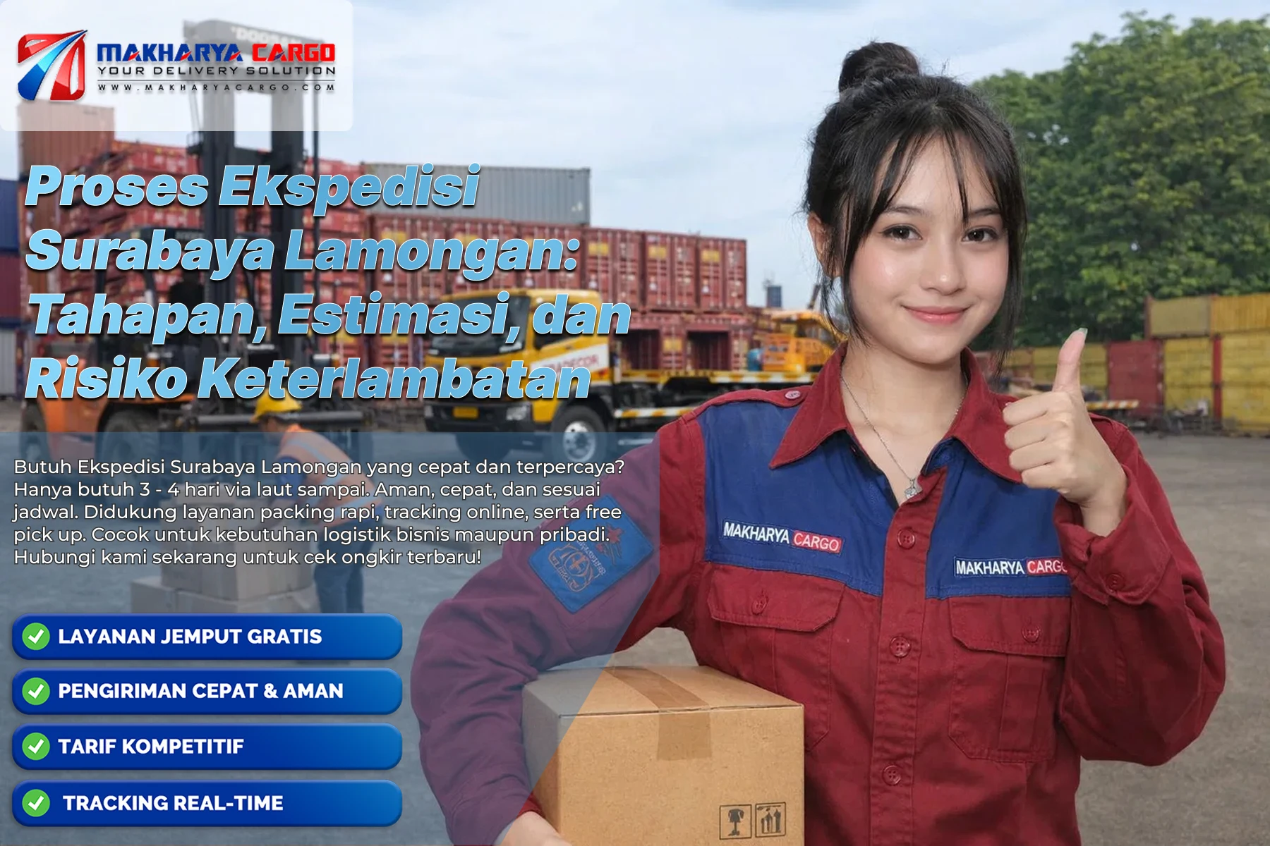 proses ekspedisi Surabaya Lamongan via pengiriman darat