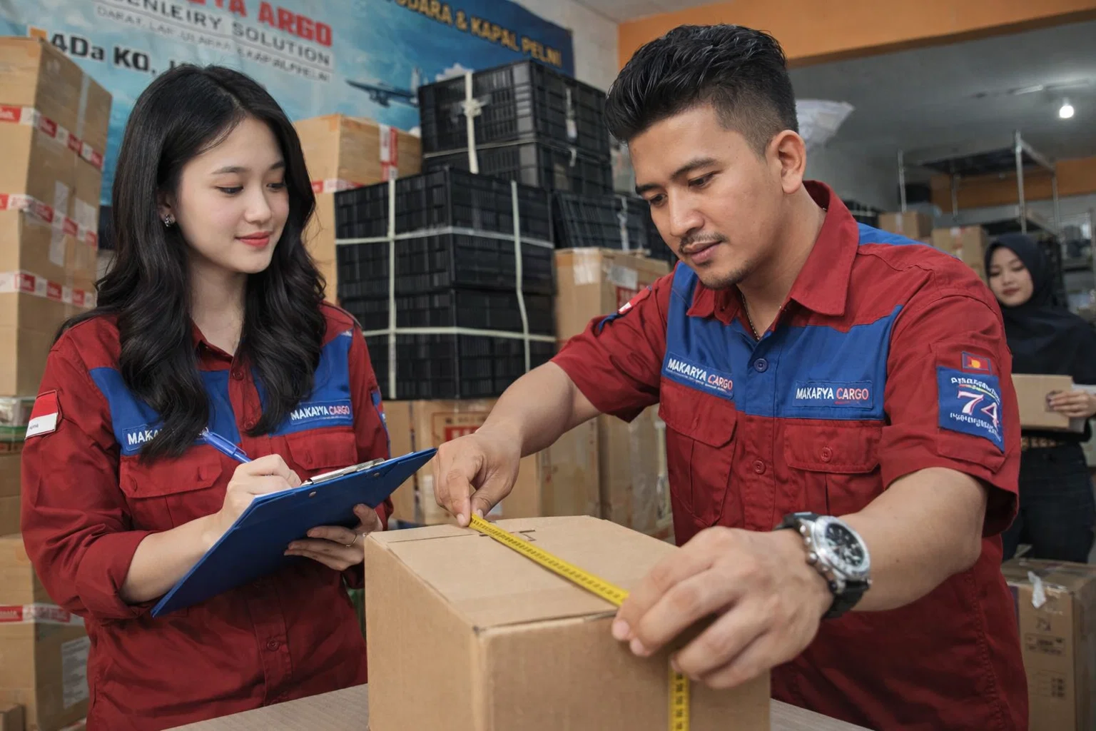 Simulasi tarif cargo Surabaya Lamongan dengan perhitungan volumetrik barang