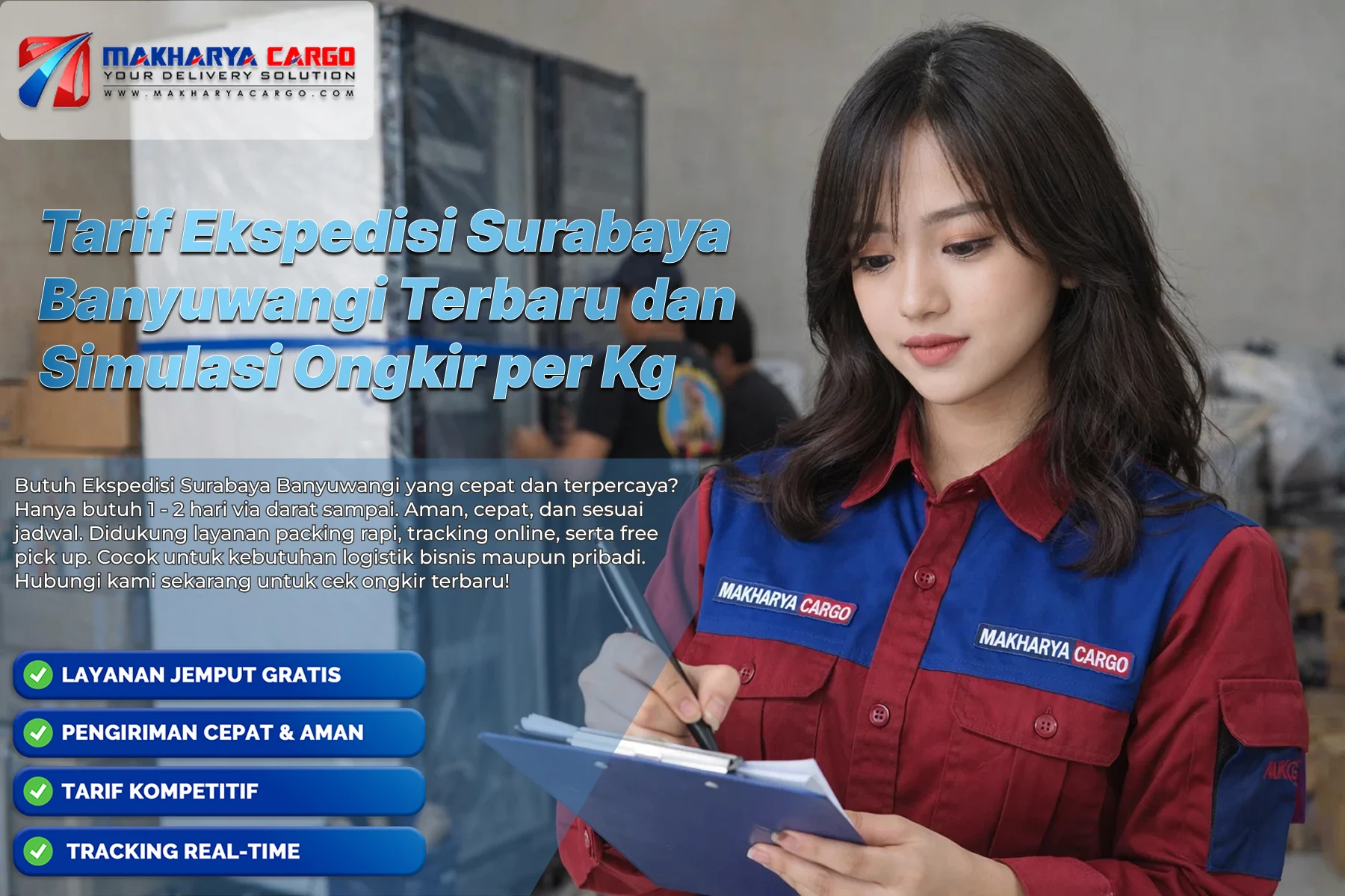 Tarif ekspedisi Surabaya Banyuwangi terbaru dengan simulasi ongkir per kg