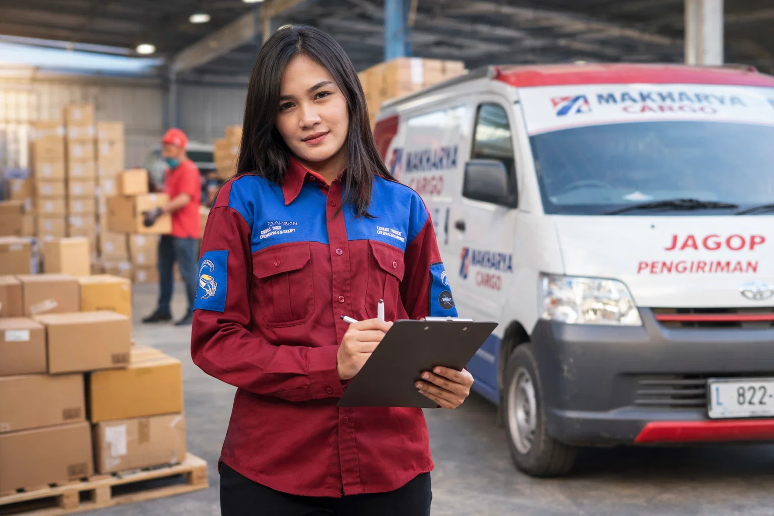 proses bongkar muat pengiriman barang di kupang ntt