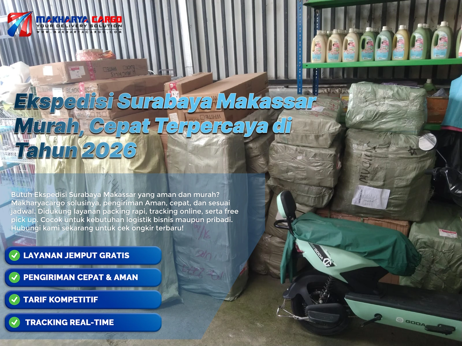 ekspedisi Surabaya Makassar murah seindonesia