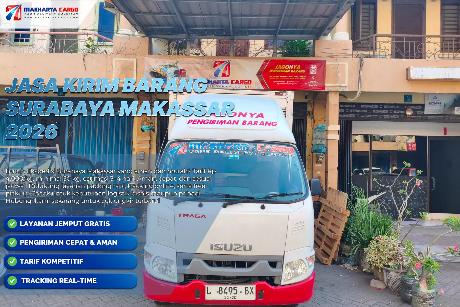 Jasa Kirim Barang Banyak Surabaya Makassar