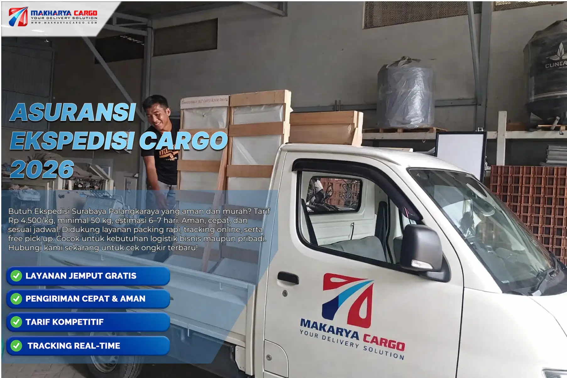Sistem asuransi ekspedisi cargo untuk perlindungan barang
