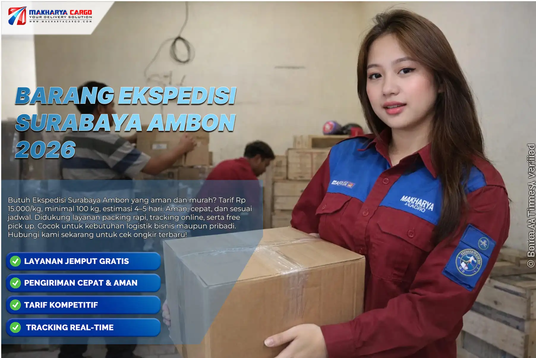 barang ekspedisi surabaya ambon di gudang logistik