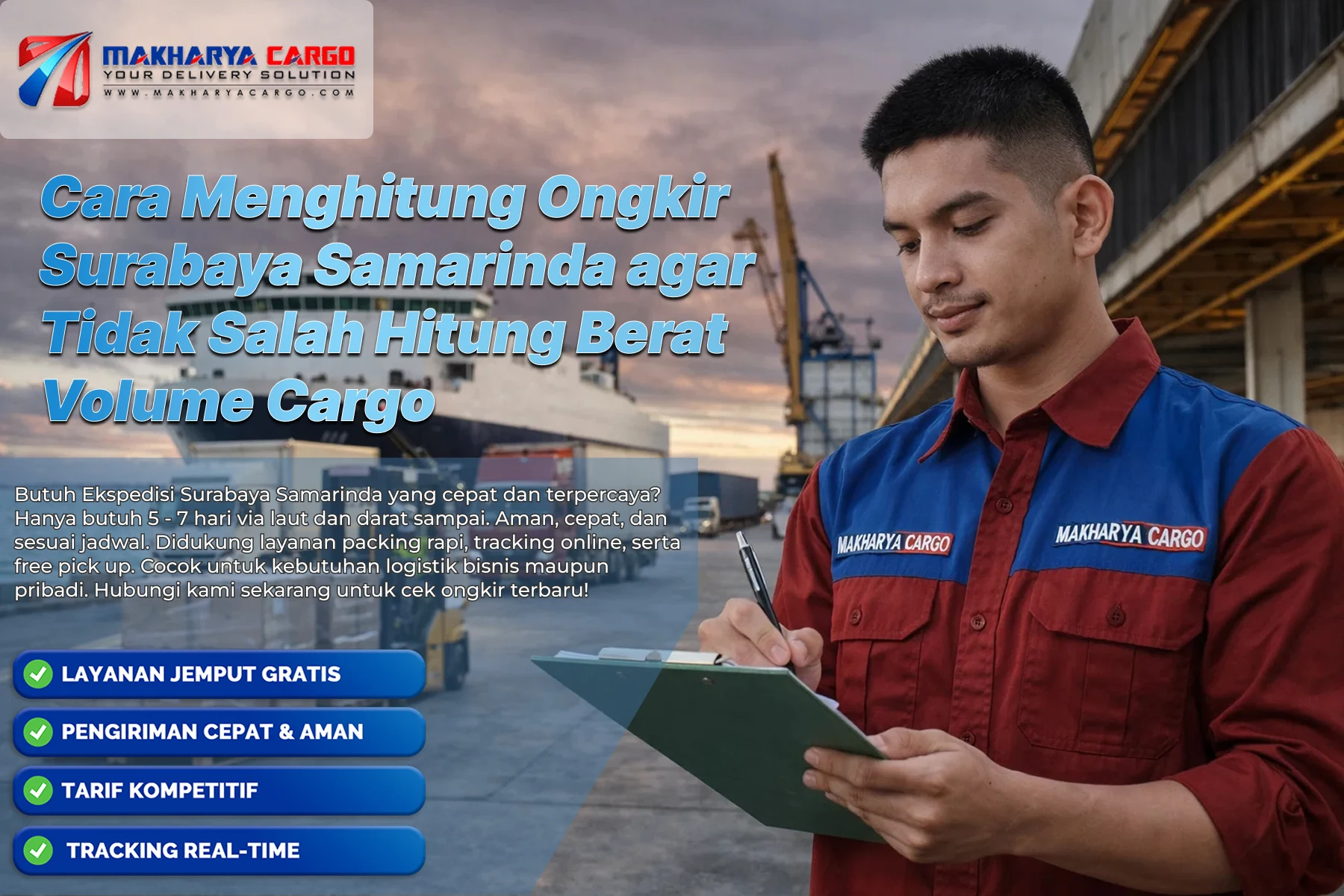 cara menghitung ongkir Surabaya Samarinda menggunakan rumus volumetrik cargo