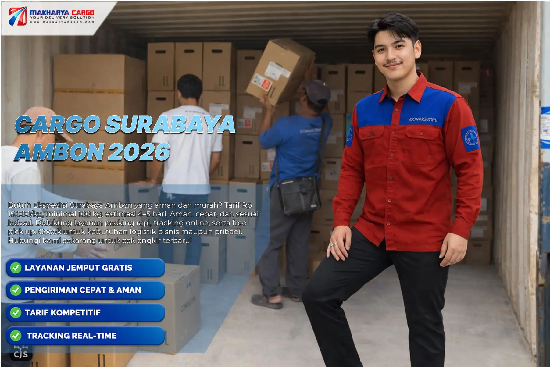 aktivitas cargo surabaya ambon di pelabuhan