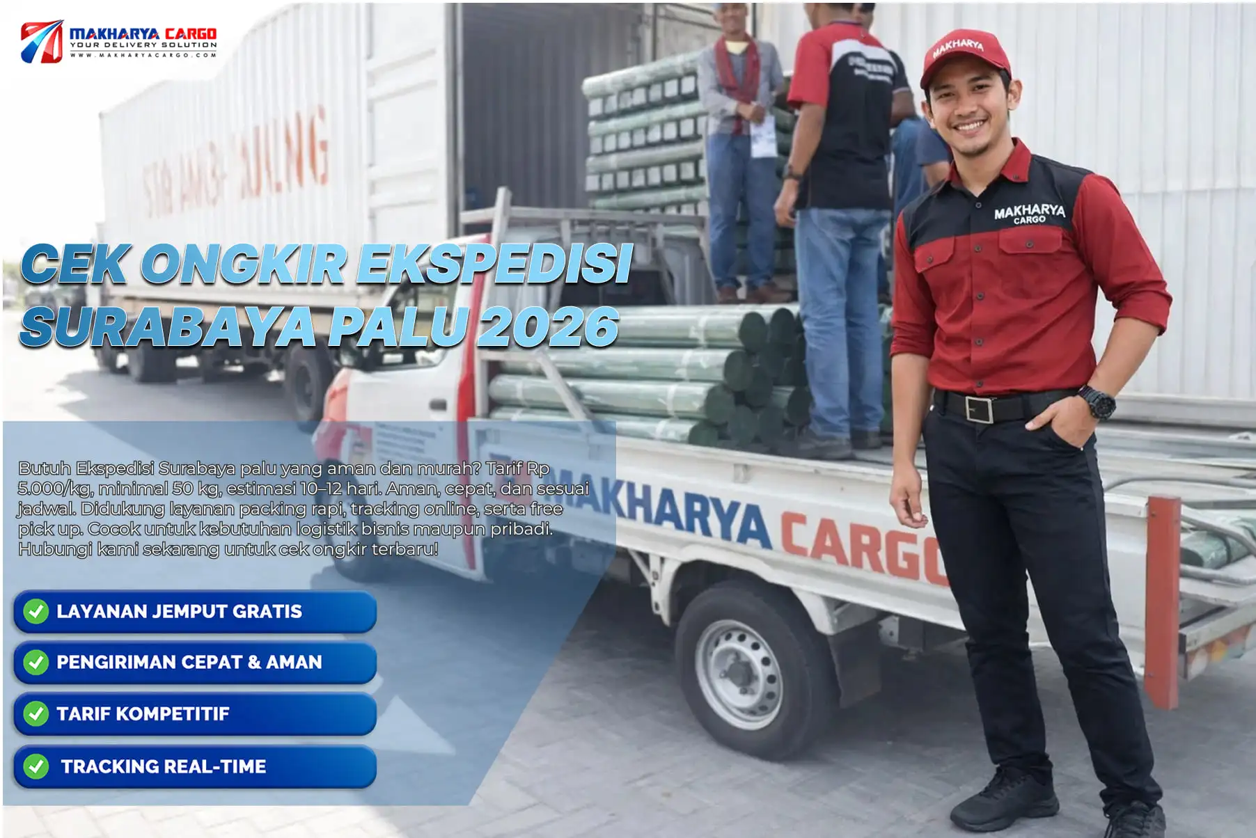 Ilustrasi cek ongkir ekspedisi Surabaya Palu terbaru