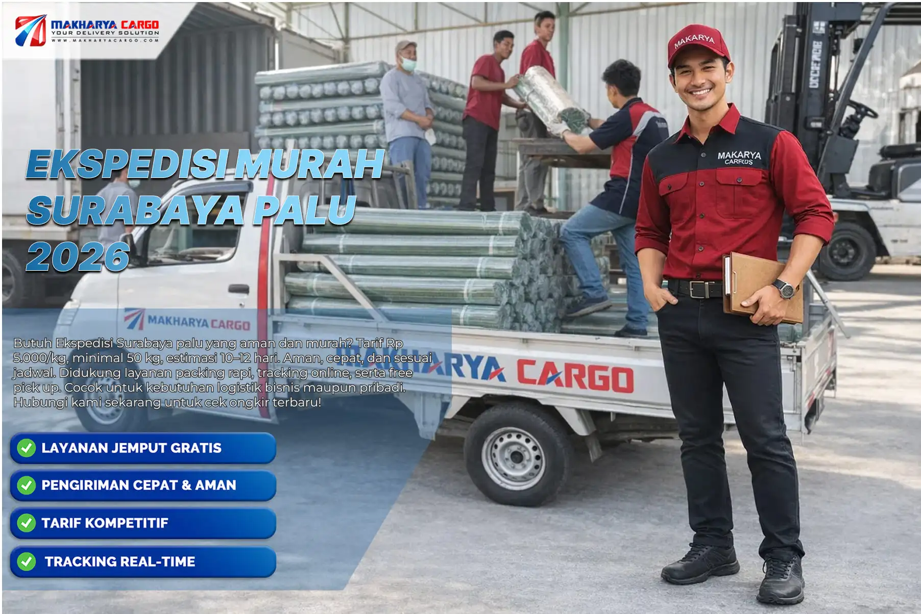 Proses ekspedisi murah Surabaya Palu melalui jalur laut