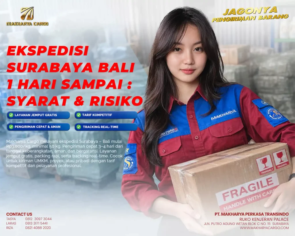 layanan jasa ekspedisi surabaya bali 1 hari sampai