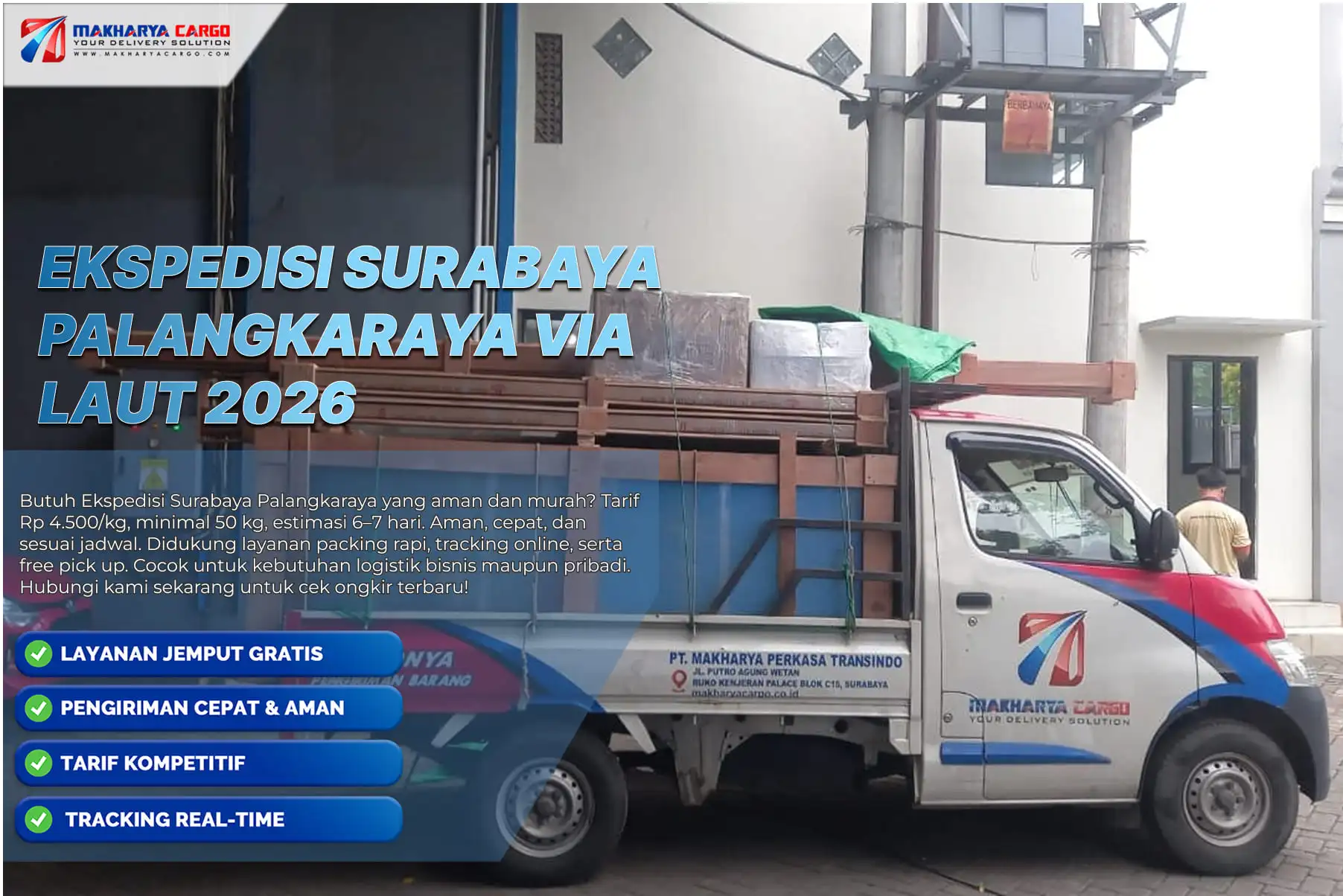 Proses ekspedisi surabaya palangkaraya via laut menggunakan kapal cargo