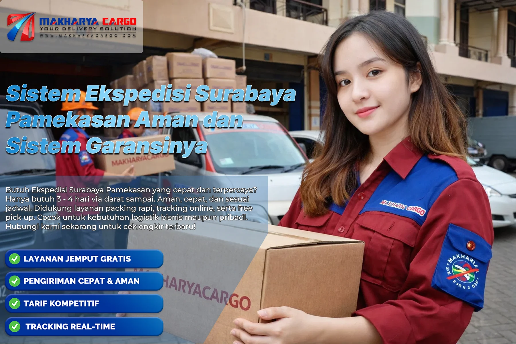 ekspedisi Surabaya Pamekasan aman dengan sistem keamanan cargo terstandar