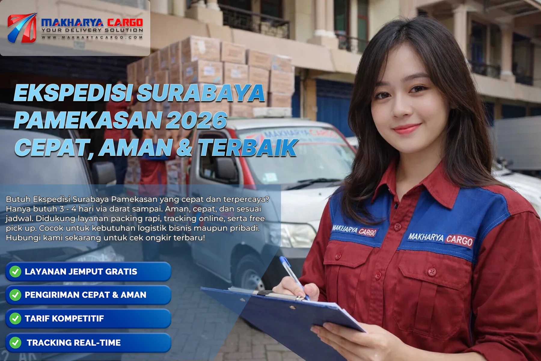 Ekspedisi Surabaya Pamekasan pengiriman cargo terjadwal dengan armada truk distribusi menuju Pamekasan secara aman dan profesional