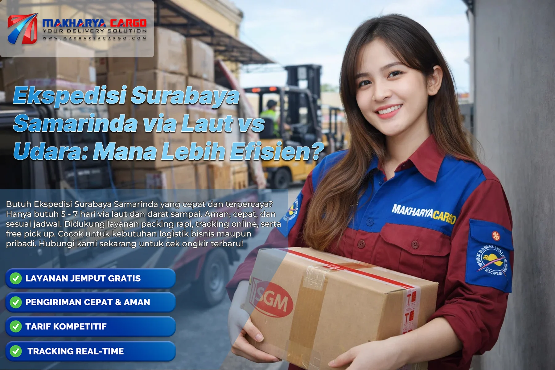 ekspedisi surabaya samarinda via laut menggunakan kapal cargo di pelabuhan