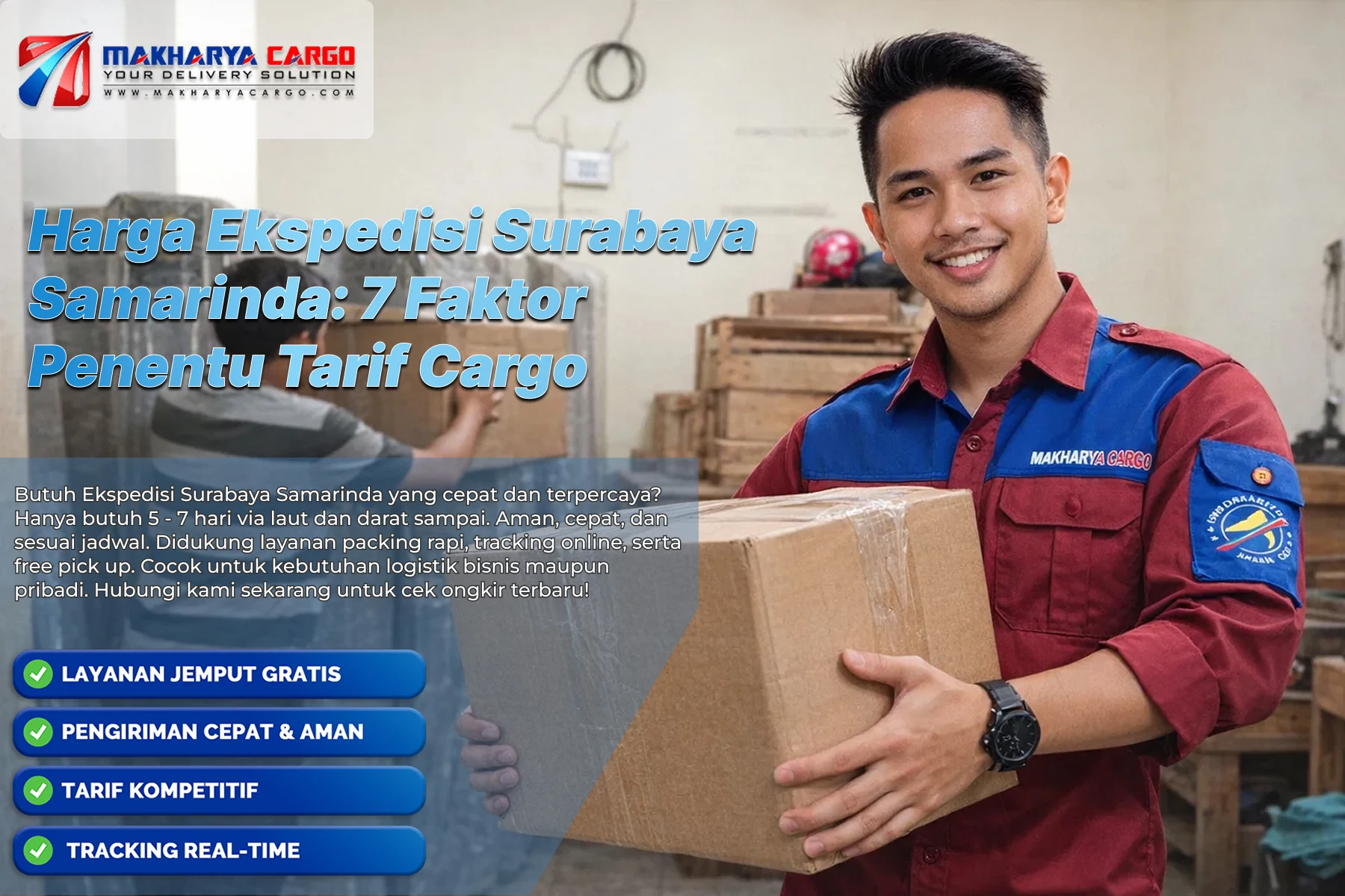 ilustrasi perhitungan harga ekspedisi Surabaya Samarinda untuk pengiriman cargo