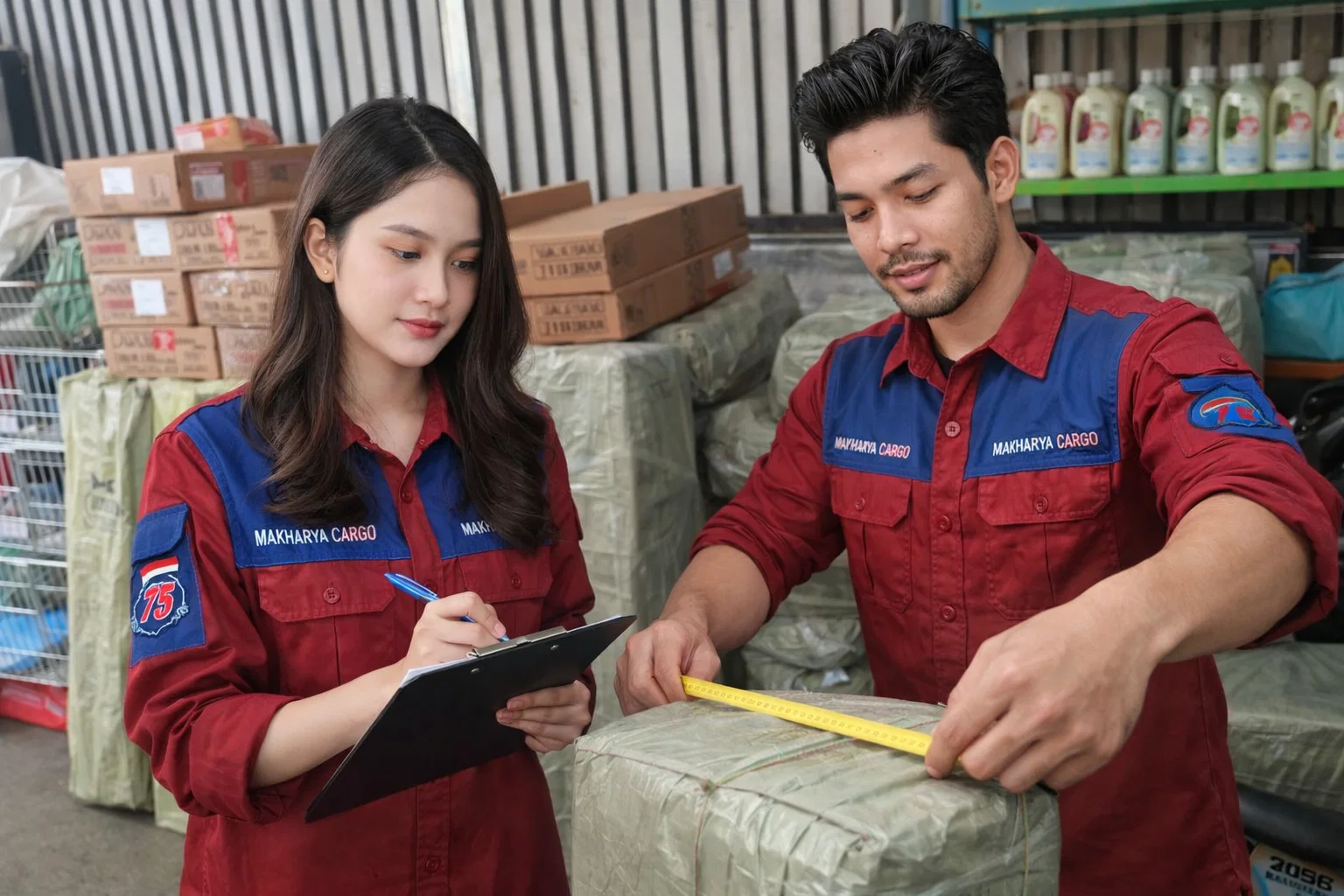 Proses pengiriman barang menggunakan Kapal roro Surabaya Palu