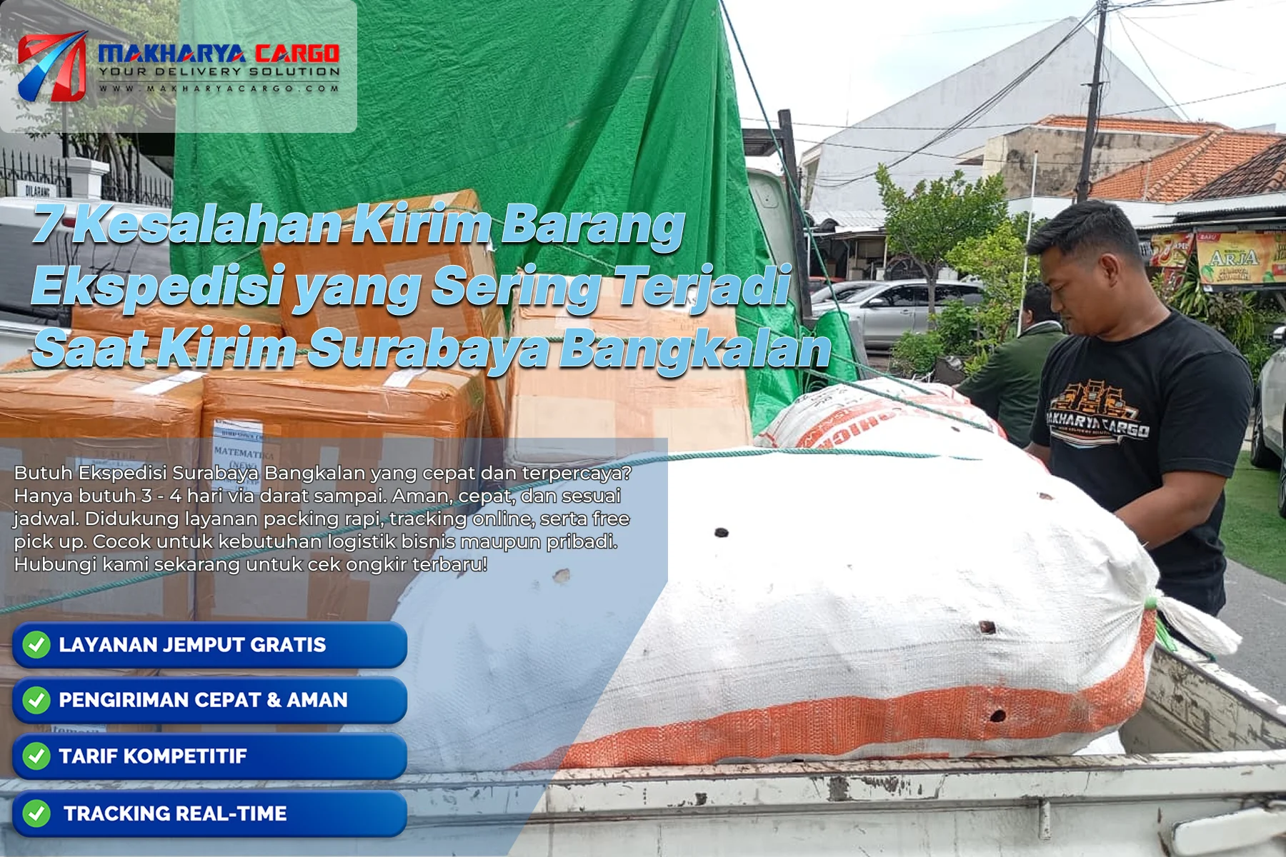 ilustrasi kesalahan kirim barang ekspedisi saat proses pengiriman cargo