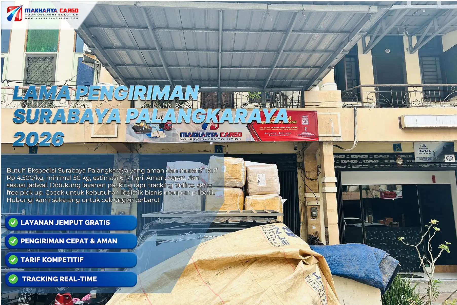 ilustrasi lama pengiriman surabaya palangkaraya melalui jalur laut