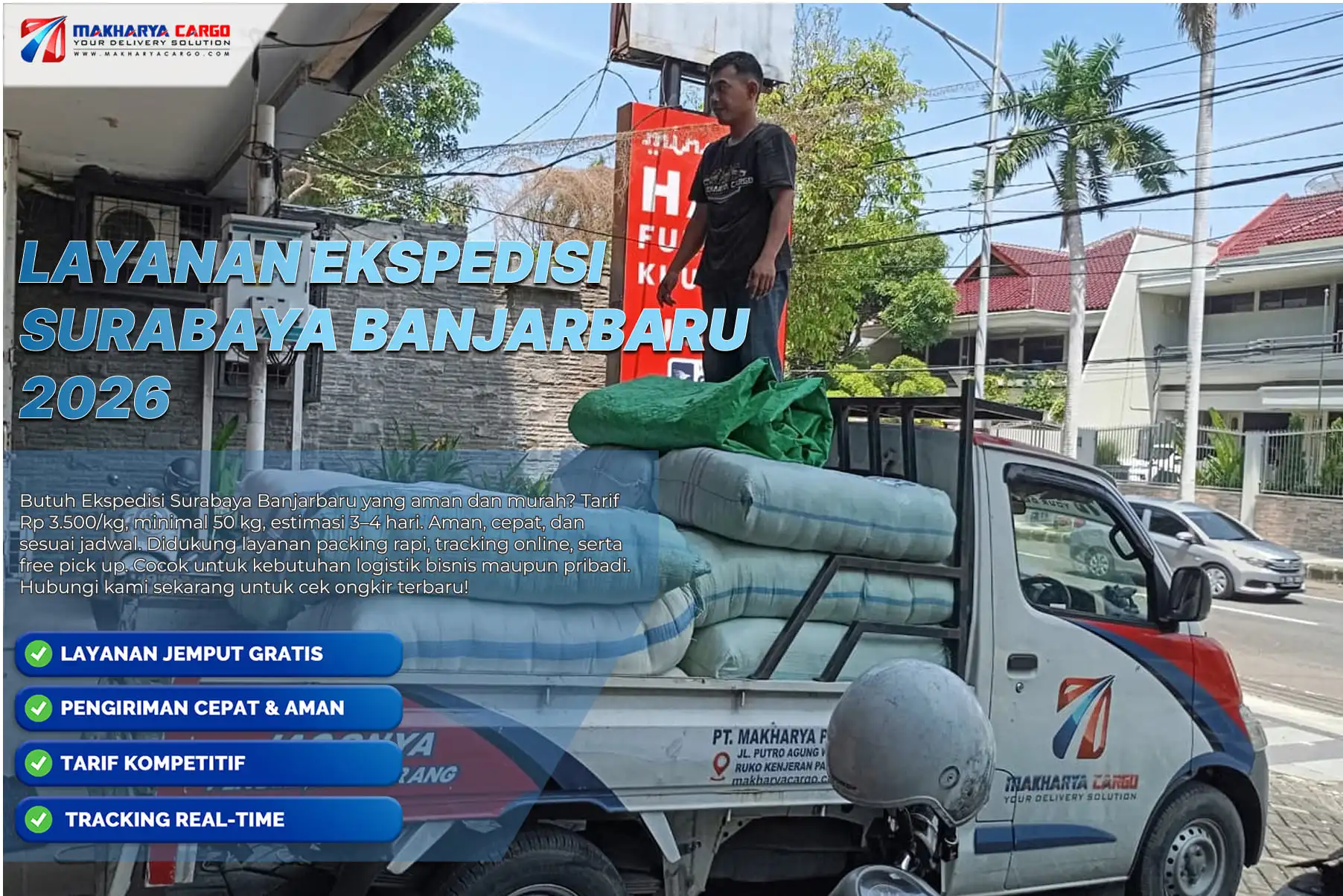 layanan ekspedisi surabaya banjarbaru dengan pilihan reguler cargo laut dan door to door