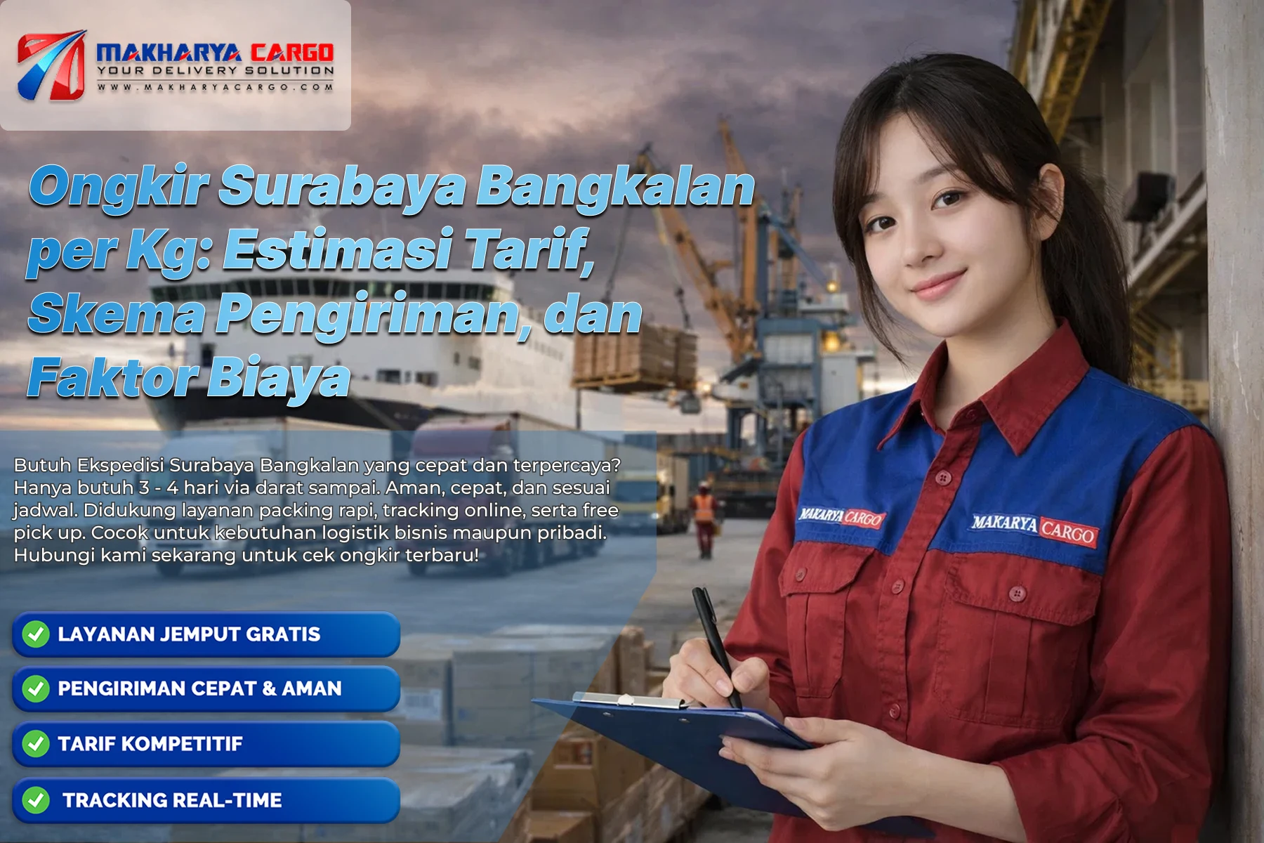 Ongkir Surabaya Bangkalan per Kg