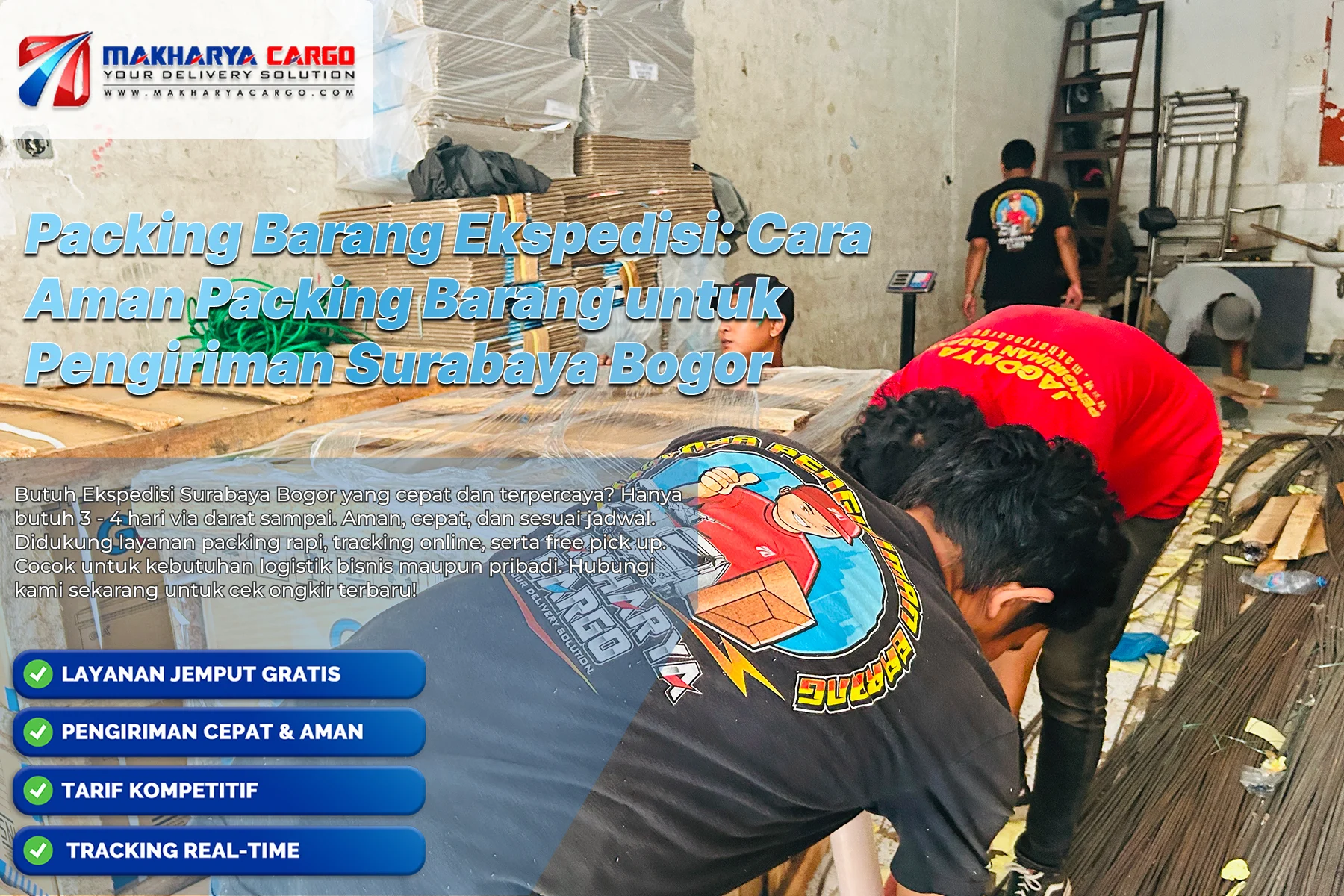 packing barang ekspedisi yang aman untuk pengiriman barang antar kota