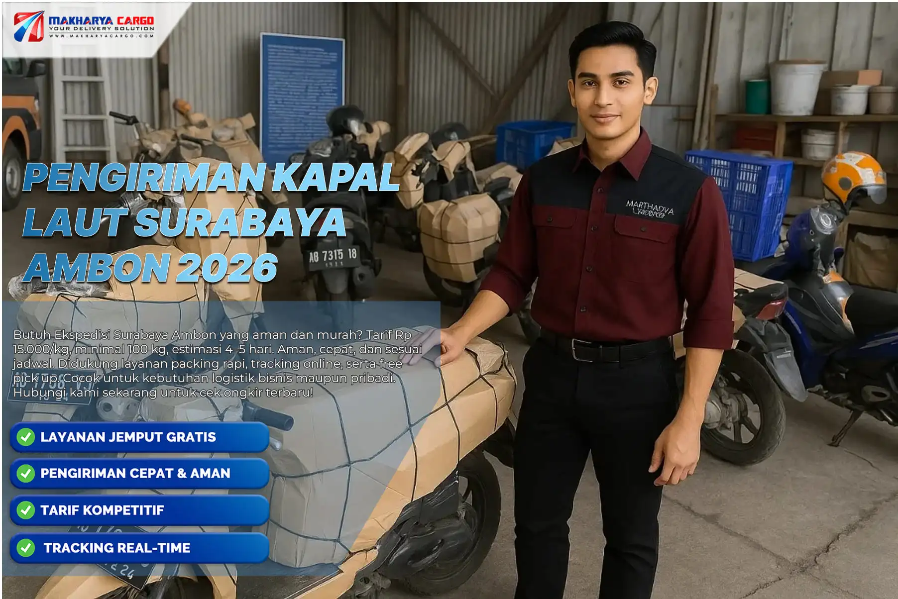  pengiriman kapal laut surabaya ambon