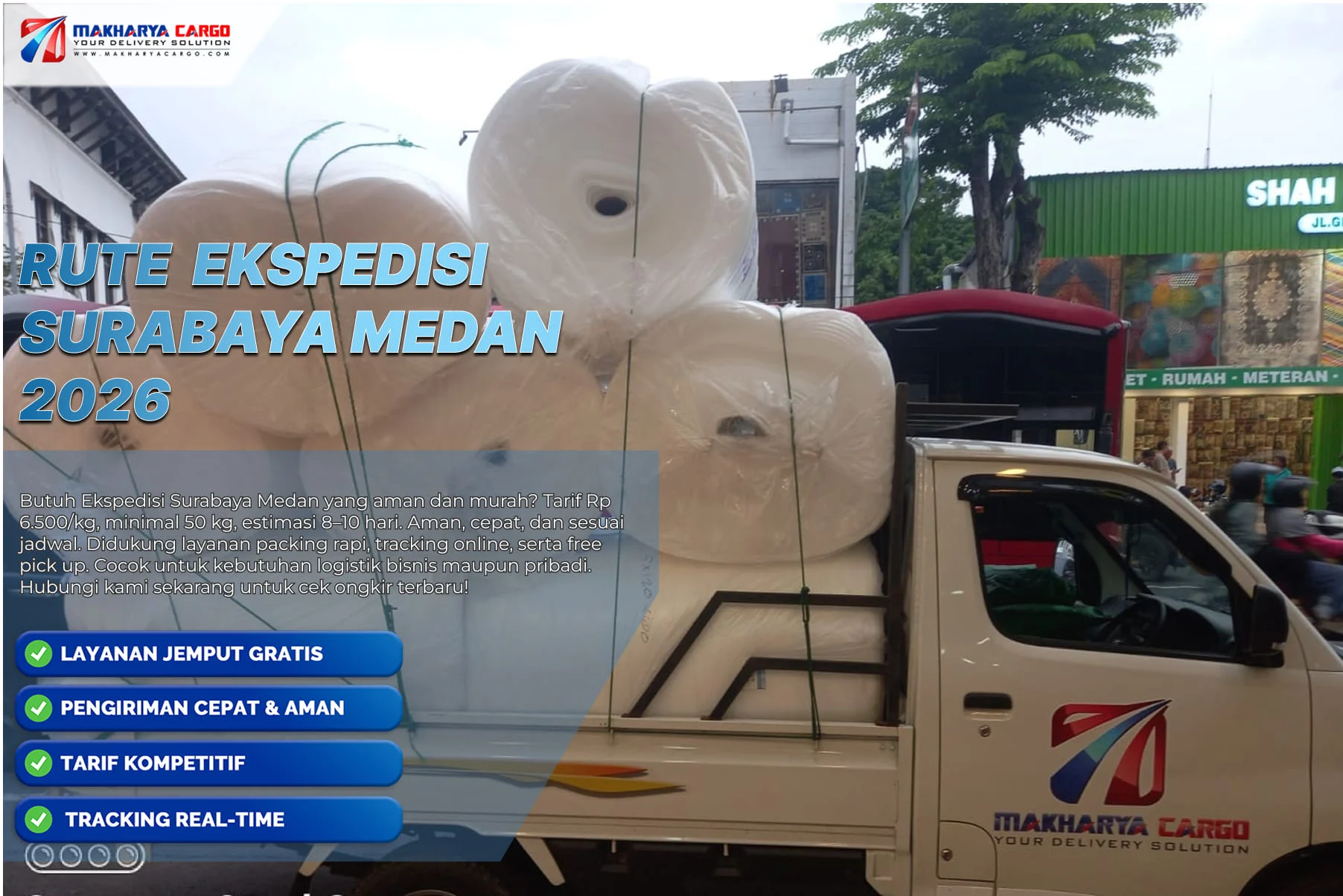 ilustrasi rute ekspedisi surabaya medan lintas pulau