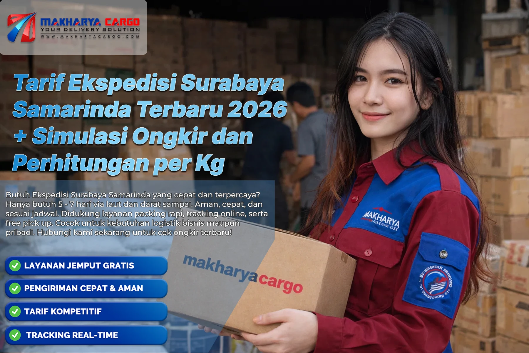 Tarif ekspedisi Surabaya Samarinda untuk pengiriman cargo laut antar pulau