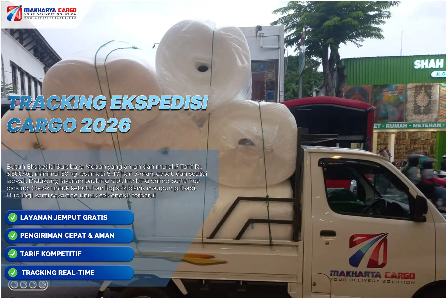 Sistem tracking ekspedisi cargo untuk cek posisi barang 