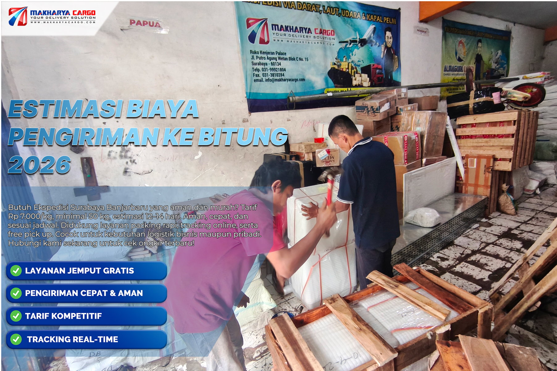 Estimasi Biaya Pengiriman ke Bitung