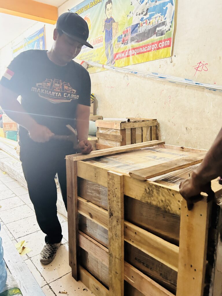 pengukuran barang yg dilakukan di makharya cargo